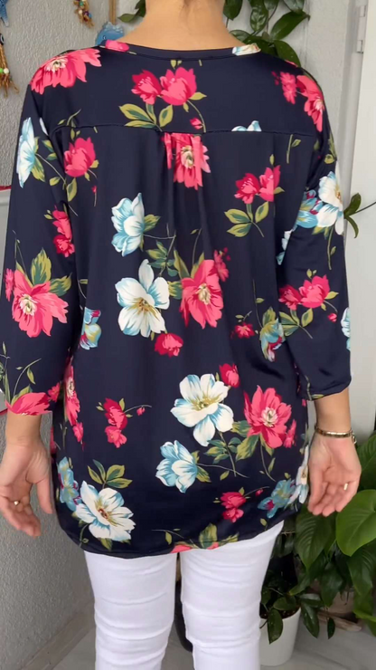 Camiseta Chic Vibe Cuello en V Tienda Zene