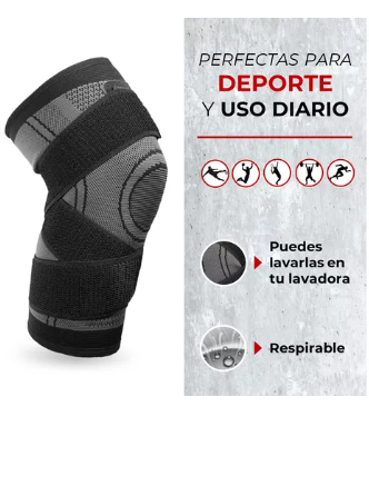 Rodillera De Compresion Ajustable 2X1 🥇