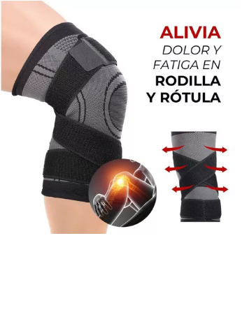 Rodillera De Compresion Ajustable 2X1 🥇