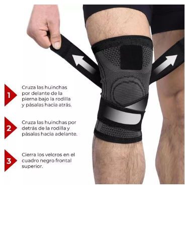 Rodillera De Compresion Ajustable 2X1 🥇