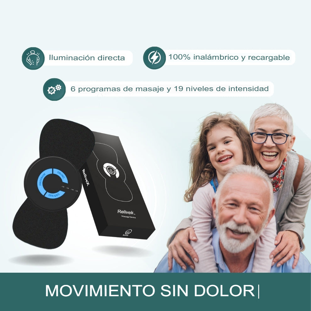 ReliveX™ Masajeador Multifunción - Alivia el dolor de ciática, hernia y nervios sin cirugía ni medicación.