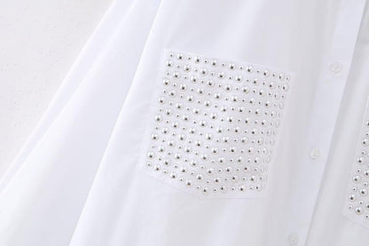 Camisa MEGAN con bolsillo decorativo