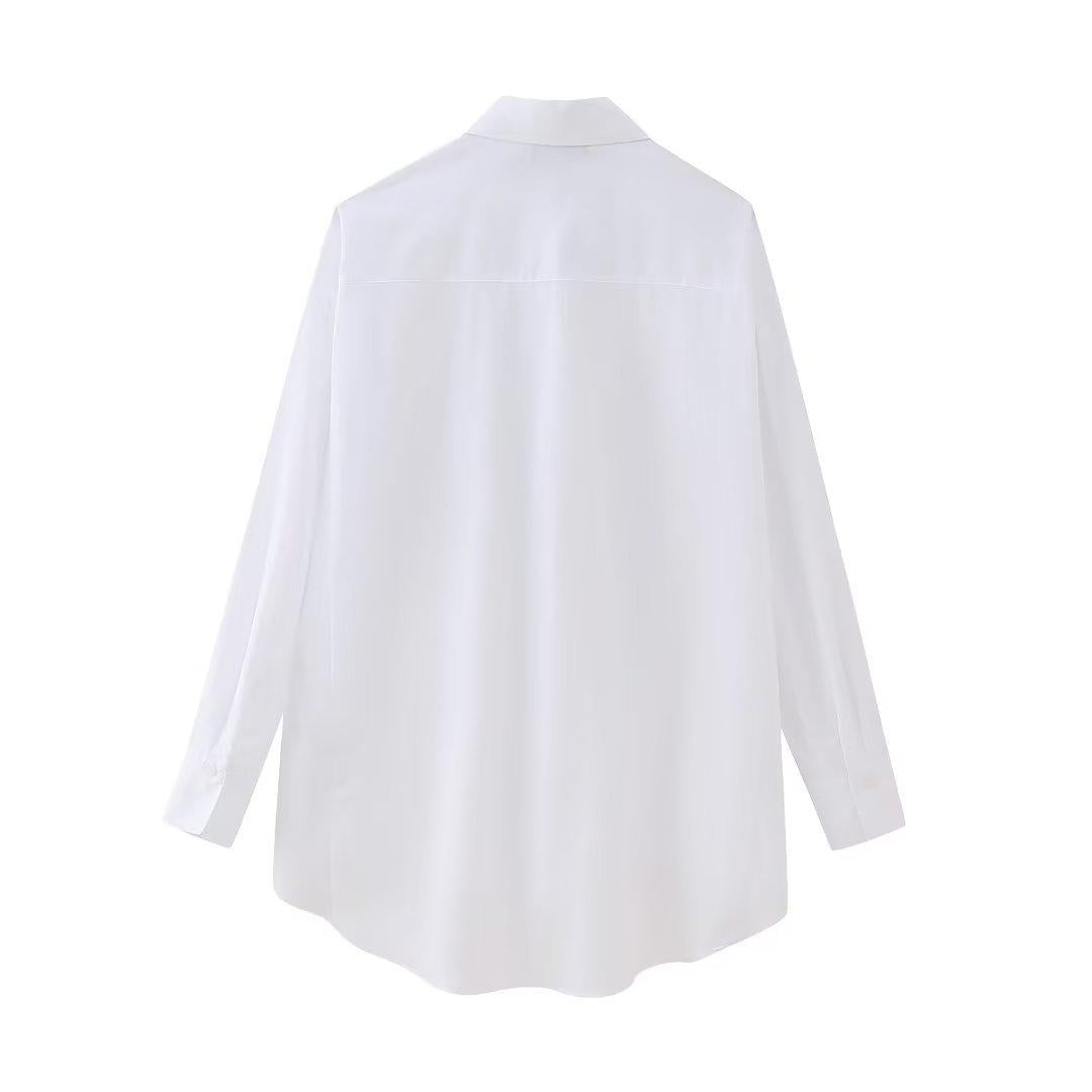 Camisa MEGAN con bolsillo decorativo