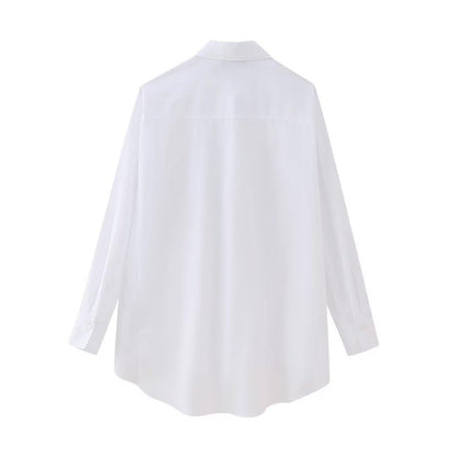 Camisa MEGAN con bolsillo decorativo